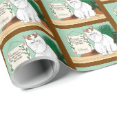 Zuhause Sweet Kitty Zuhause Geschenkpapier (Rolleneckpunkt)