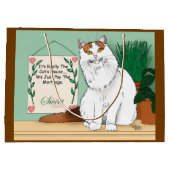 Zuhause Sweet Kitty Zuhause Große Geschenktüte (Rückseite)
