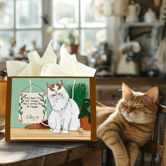 Zuhause Sweet Kitty Zuhause Große Geschenktüte