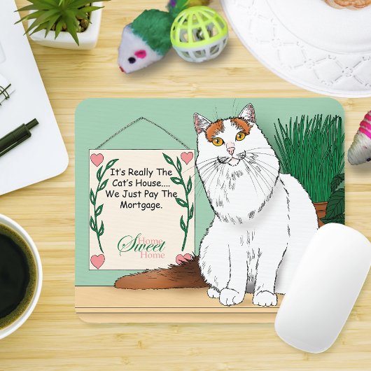 Zuhause Sweet Kitty Zuhause Mousepad