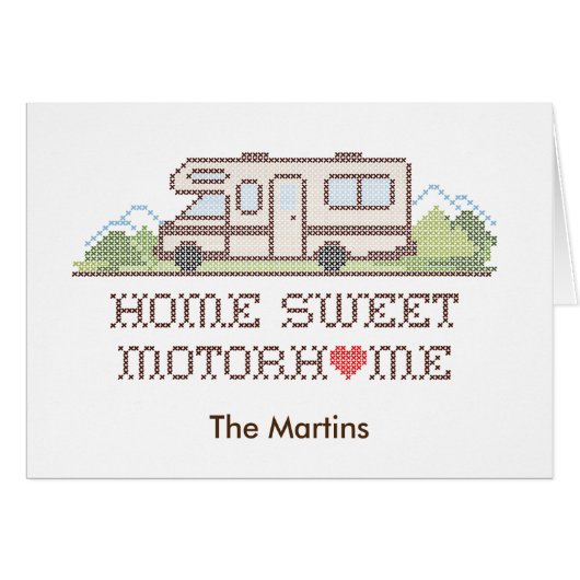 Zuhause Sweet Motor Zuhause Card (Vorderseite (Horizontal))