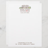 Zuhause Sweet Motor Zuhause Letterhead Briefkopf (Vorne/Hinten)