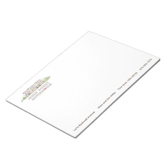 Zuhause Sweet Motor Zuhause Notepad Notizblock (angewinkelt)