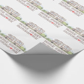 Zuhause Sweet Motor Zuhause Wrapping Paper Geschenkpapier (Ecke)