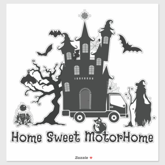 Zuhause Sweet MotorHome Aufkleber (Blatt)