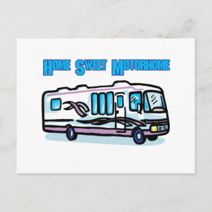 Zuhause Sweet Motorhome Postkarte