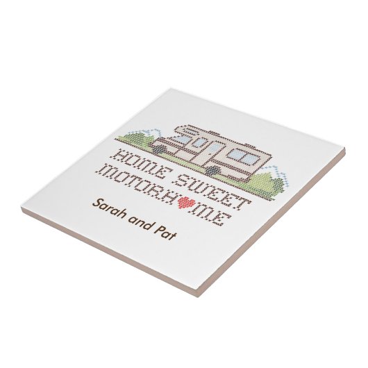 Zuhause Sweet Motorhome Tile Fliese (Seite)