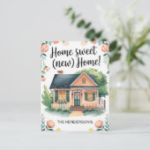 Zuhause Sweet New Zuhause Change Address Postcard Postkarte (Stehend Vorderseite)