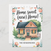 Zuhause Sweet New Zuhause Change Address Postcard Postkarte (Vorne/Hinten)