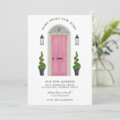 Zuhause Sweet New Zuhause Moving Einladung (Stehend Vorderseite)