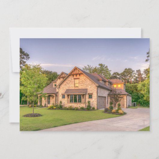 Zuhause Sweet New Zuhause Moving Einladung (Rückseite)