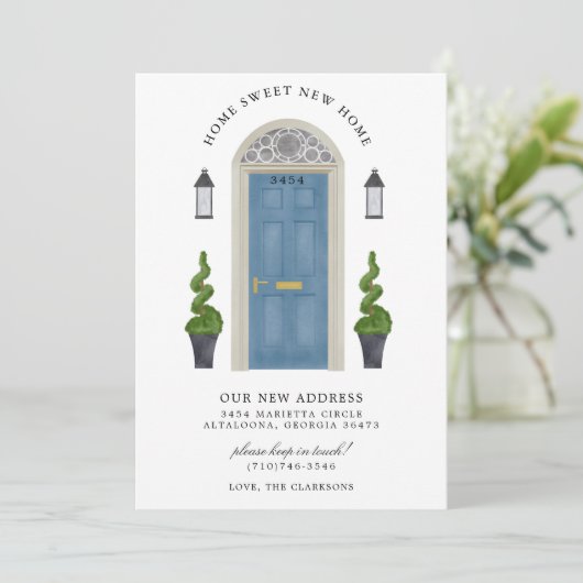 Zuhause Sweet New Zuhause Moving Einladung (Stehend Vorderseite)