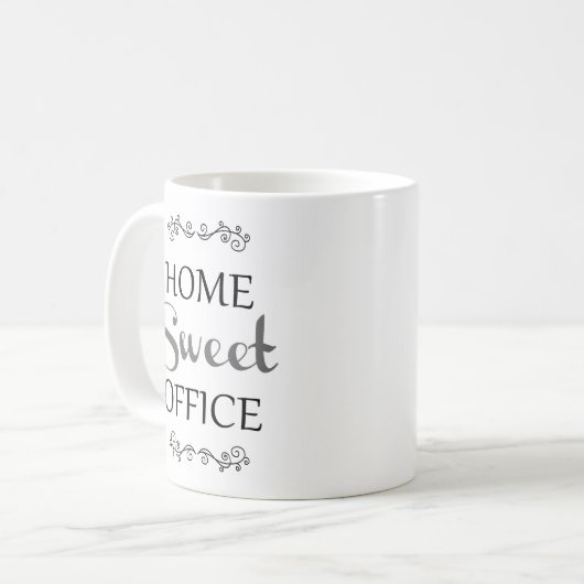 Zuhause Sweet Office-Tasse Kaffeetasse (Vorderseite Links)