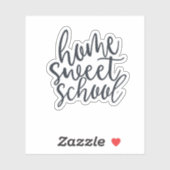 Zuhause Sweet School Custom Cut Vinyl Sticker (Blatt)