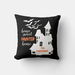 Zuhause Sweet Spuk Zuhause Halloween Name Kissen