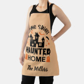 Zuhause Sweet SPUK Zuhause Halloween-Orange-Brauch Schürze (InSitu)