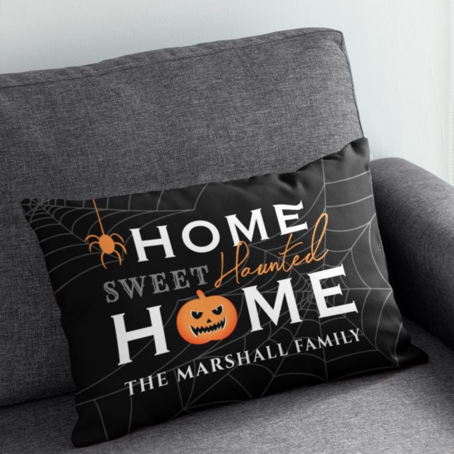 Zuhause Sweet Spuk Zuhause Personalisiert Hallowee Dekokissen (Von Creator hochgeladen)