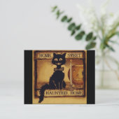 Zuhause Sweet Spuk Zuhause Postkarte (Stehend Vorderseite)