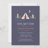 Zuhause Sweet Tipi Housewarming Einladung (Vorderseite)