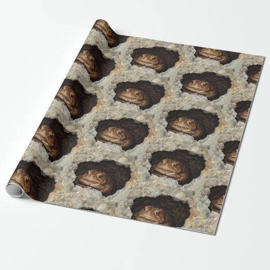 Zuhause Sweet Toad Zuhause Geschenkpapier (Ungerollt)