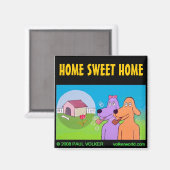 ZUHAUSE SWEET ZUHAUSE $3.00 MAGNET (Vorderseite/Rückseite)