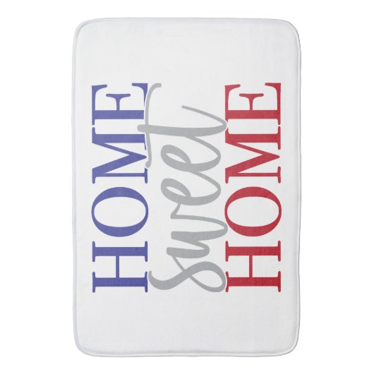 Zuhause Sweet Zuhause 4. Juli Badematte (Vorderseite Vertikal)