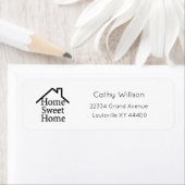 Zuhause Sweet Zuhause Address Labels, Hauswärmung (Insitu)
