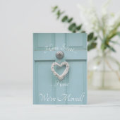 Zuhause Sweet Zuhause - Adressenänderung Postkarte (Stehend Vorderseite)