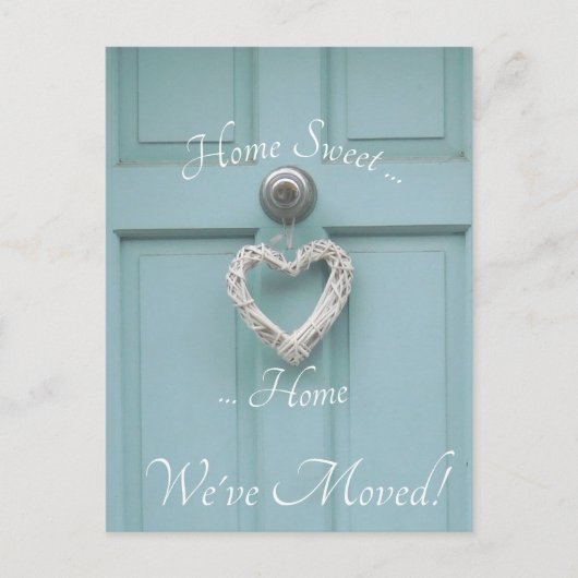 Zuhause Sweet Zuhause - Adressenänderung Postkarte (Vorderseite)
