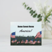 Zuhause Sweet Zuhause; Amerika! Postkarte (Stehend Vorderseite)