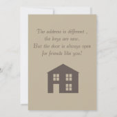 Zuhause Sweet Zuhause Ankündigung (Rückseite)