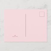 Zuhause Sweet Zuhause, Aquarellfarben Ananas Pink Ankündigungspostkarte (Rückseite)