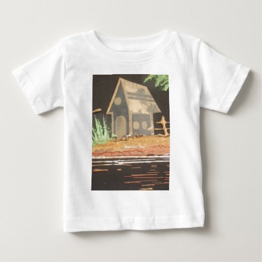 Zuhause Sweet Zuhause Art Print Baby T-shirt (Vorderseite)