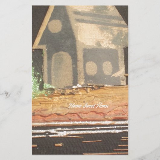 Zuhause Sweet Zuhause Art Print Briefpapier (Vorderseite)