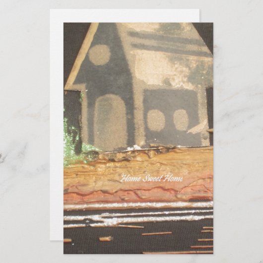 Zuhause Sweet Zuhause Art Print Briefpapier (Vorne/Hinten)