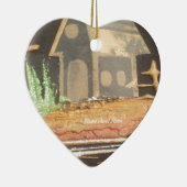 Zuhause Sweet Zuhause Art Print Keramik Ornament (Rechts)