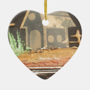 Zuhause Sweet Zuhause Art Print Keramik Ornament