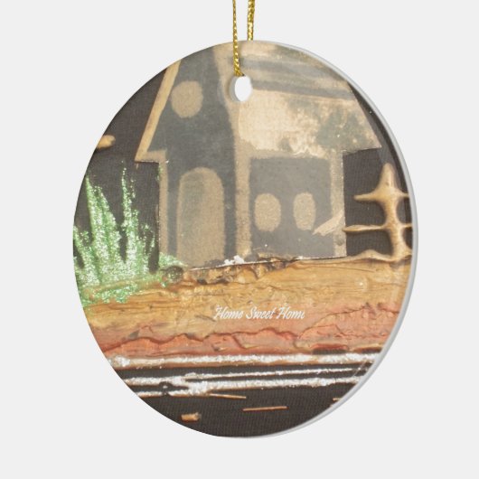 Zuhause Sweet Zuhause Art Print Keramikornament (Links)