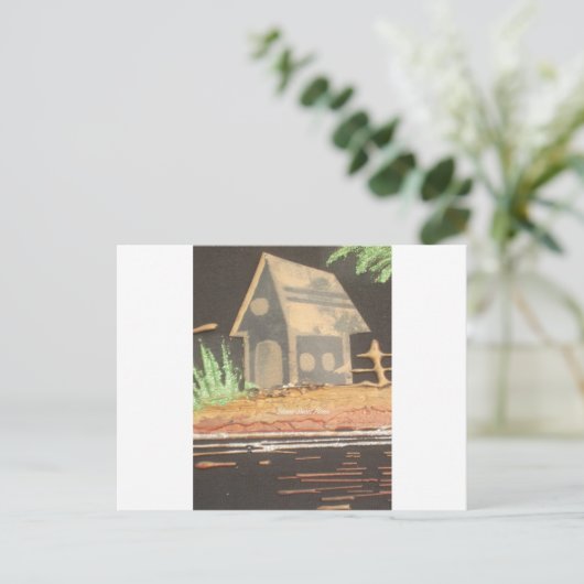 Zuhause Sweet Zuhause Art Print Postkarte (Stehend Vorderseite)