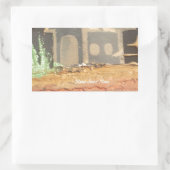 Zuhause Sweet Zuhause Art Print Rechteckiger Aufkleber (Tasche)