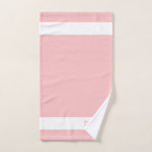 Zuhause Sweet Zuhause auf Pink Bath Handtuch Set (Handtuch)