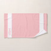 Zuhause Sweet Zuhause auf Pink Bath Handtuch Set (Handtuch)