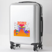 Zuhause Sweet Zuhause Aufkleber (Koffer)