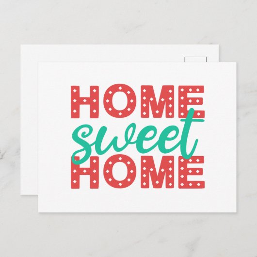 Zuhause Sweet Zuhause | Aufwärmen von Haushalten | Postkarte (Vorne/Hinten)