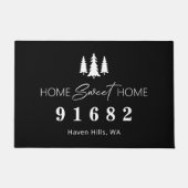 Zuhause Sweet Zuhause, benutzerdefinierter Zip-Cod Fußmatte (Vorderseite)