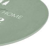 Zuhause Sweet Zuhause, benutzerdefinierter Zip-Cod Schneidebrett (Ecke)