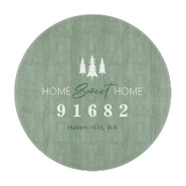 Zuhause Sweet Zuhause, benutzerdefinierter Zip-Cod Schneidebrett