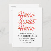 Zuhause-Sweet-Zuhause-Bewegungsanzeige Postkarte (Vorne/Hinten)