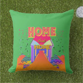 Zuhause Sweet Zuhause Bright Green Kissen (Gras)