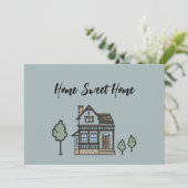 Zuhause Sweet Zuhause Business Dankeskarte (Stehend Vorderseite)